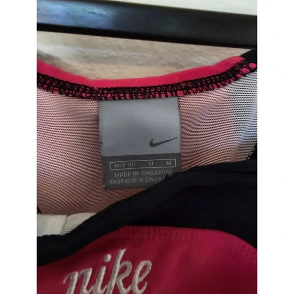Nike Pink Black Exercise Top M - Picture 6 of 6